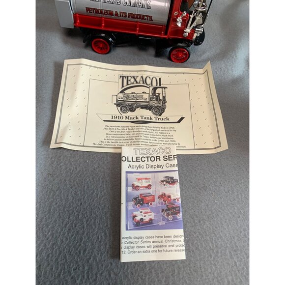 Texaco 1910 Mack Tank Truck Bank 1995 Ertl Collectibles Die-Cast Model Toy - Picture 3 of 14